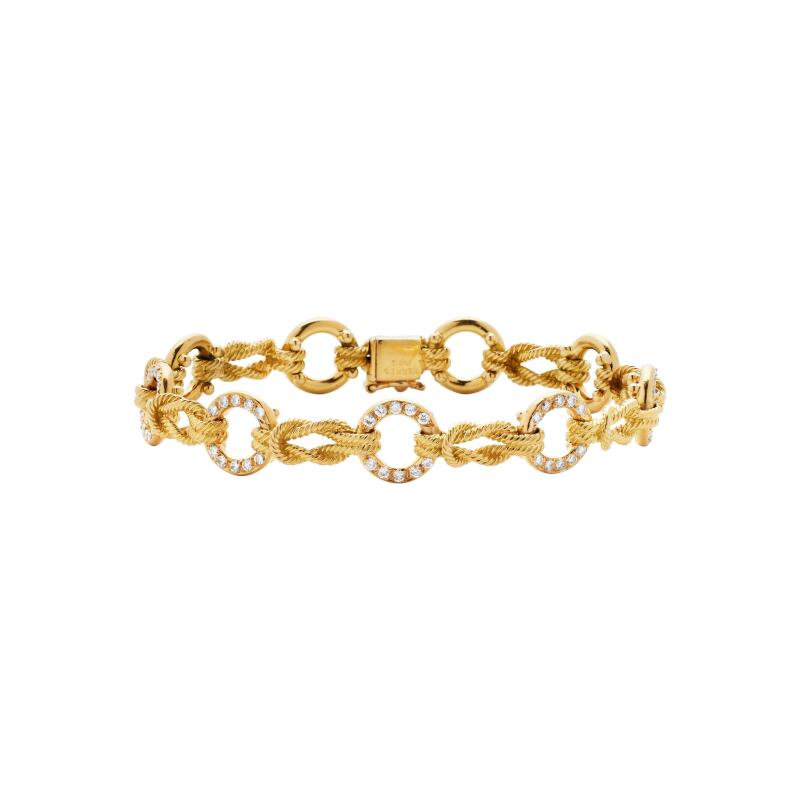 Vintage Gold and Diamond Bracelet